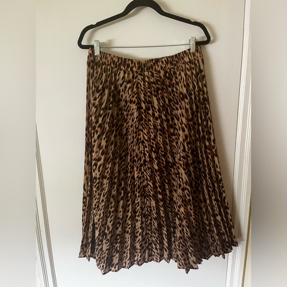 Leopard Print Long Skirt
